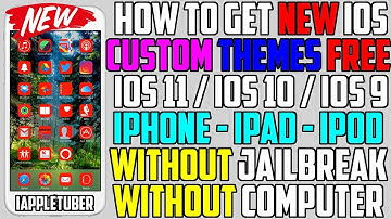 How To Install Custom Themes FREE iOS 11 & 10 - 10.3.3 (NO Jailbreak NO Computer) iPhone,iPad,iPod)