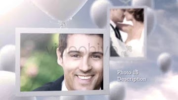 Photo Gallery Floating Balloons in Sky | After Effects Project Files - Videohive template