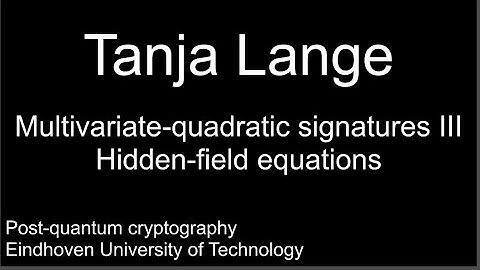 Multivariate-quadratic signatures III - Hidden-field equations