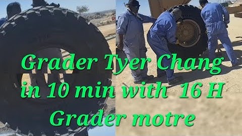 How Changing Tire Caterpillar Grader -YouTube.Com