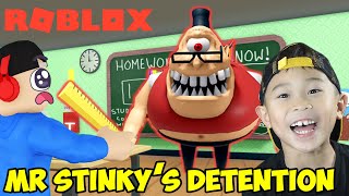 Surviving MR STINKY'S DETENTION ON ROBLOX Obby