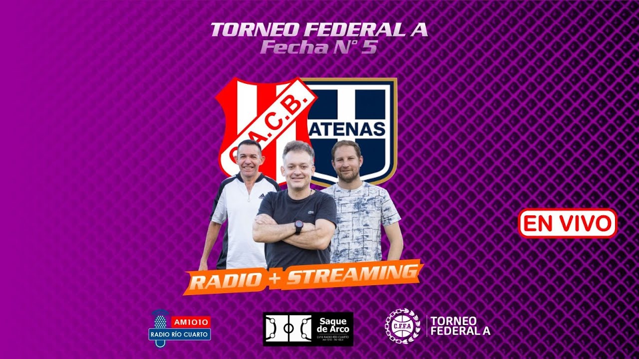 🔴 EN VIVO | COSTA BRAVA (GRAL. PICO) VS ATENAS | Torneo Federal A Fecha ...
