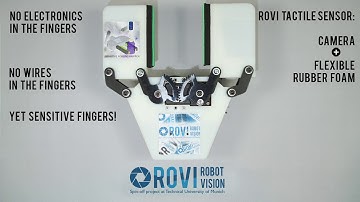 RoVi Robot Vision: A camera/software-based tactile sensor for robotic grippers