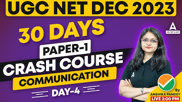 Communication UGC NET Paper 1 | UGC NET Paper 1 Crash Course Day 4