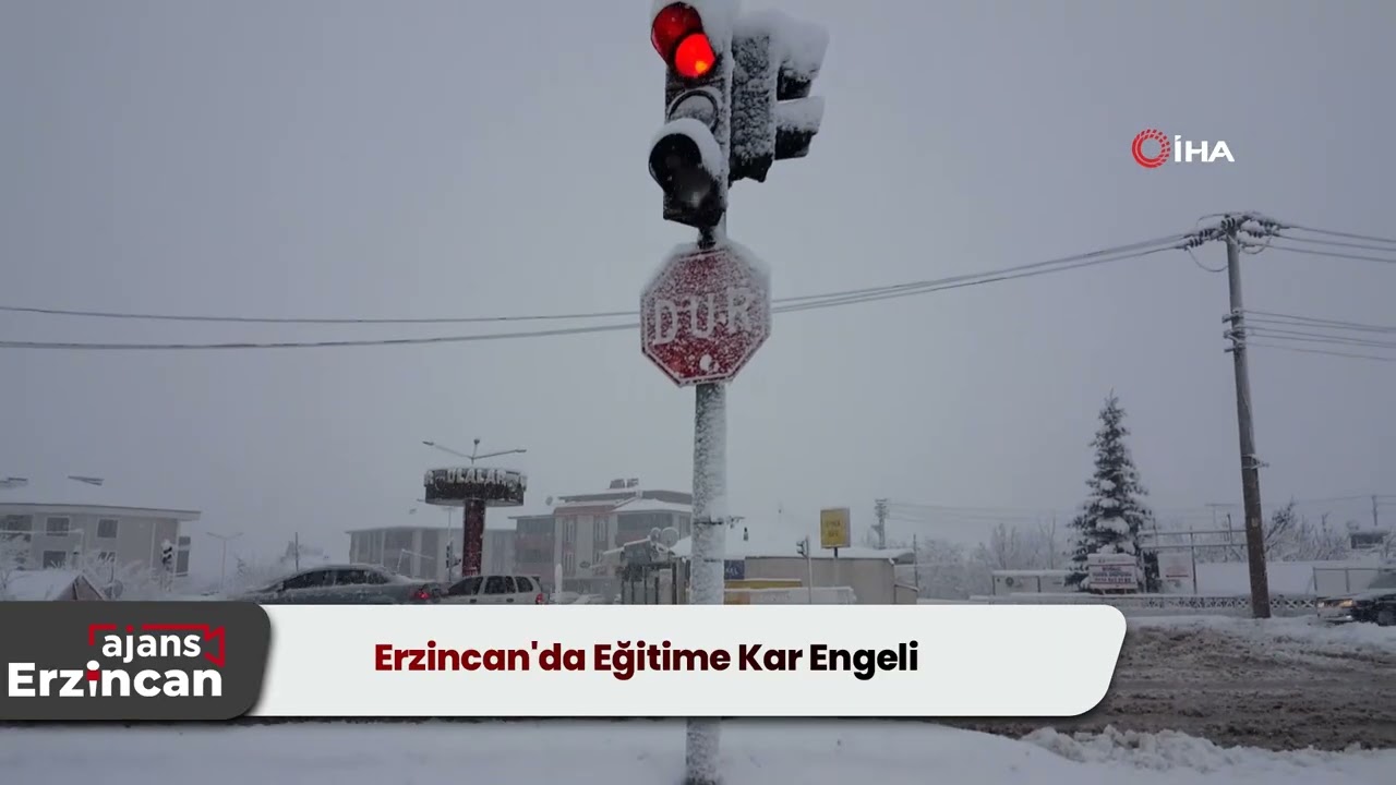 Erzincan'da Eğitime Kar Engeli