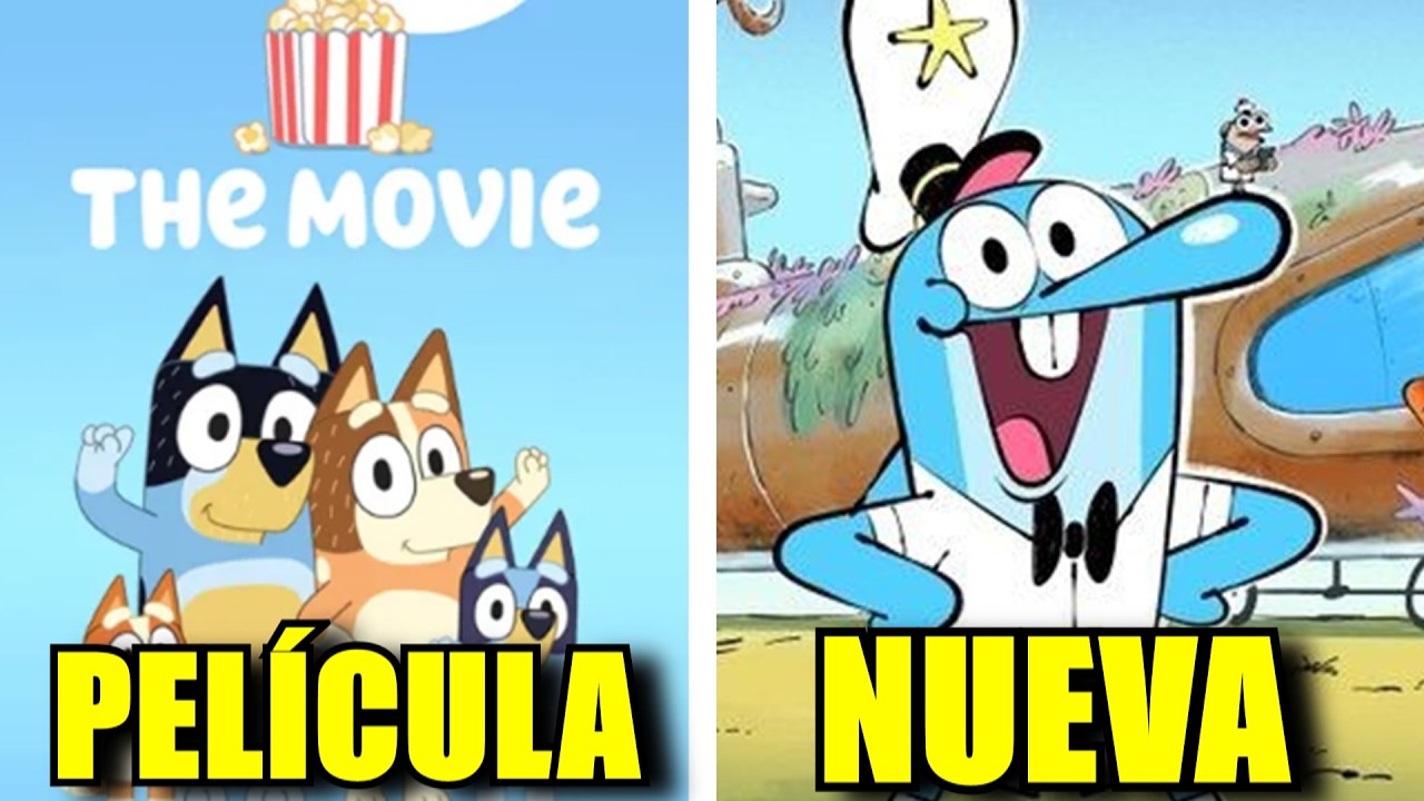 BLUEY LA PELÍCULA LOGO, CARTOON NETWORK NUEVA SERIE, LOS TIPOS MALOS TEMPORADA 2