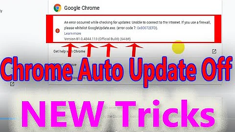 Chrome Auto Update off | Disable chrome updates | sovle step to step