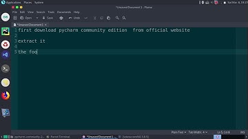 how to install pycharm in parrot os