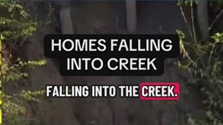 Homes in DeSoto are falling into a creek
