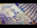 【コピック】基本色４色＋影色/イラストメイキング●Copic Markers