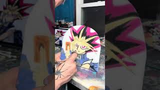 Yugi Muto Airbrushed Beanie! #yugioh #airbrush #beanie