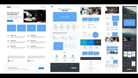 Blueprints app - Bootstrap 4 wireframes generator for Mac - working with templates