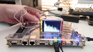 FPGA based FFT audio spectrum analyzer.