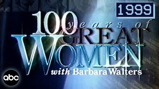 100 Years of Great Women with Barbara Walters | 1999 ABC Full Special with Original Commercials