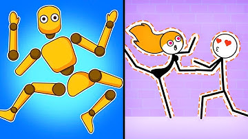 Satisfying Mobile Games: RAGDOLL BREAK vs THROUGH THE WALL (Thief Puzzle) - Level Up Funny Gameplay