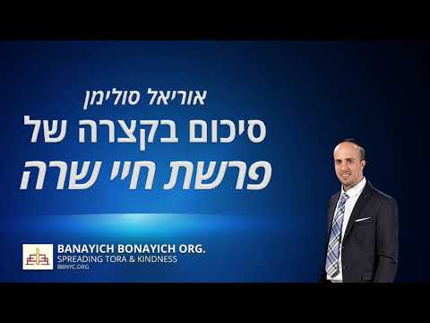 אוריאל סולימן סיכום פרשת חיי שרה בקצרה 