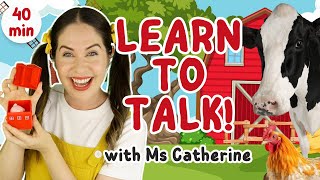 Learn To Talk Learn Farm Animals Counting Colors Toddler Music And Learning On The Farm