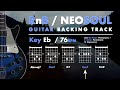 Rnb  neo soul guitar backing track in eb i 76 bpm