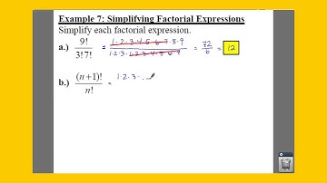 PC: 8.1 Notes: Example 7 - Simplifying Factorial Expressions