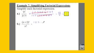 PC: 8.1 Notes: Example 7 - Simplifying Factorial Expressions