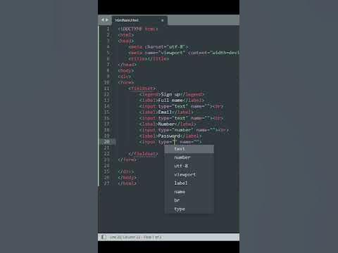 simple Form tag html #shorts #coding - YouTube