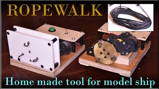 RopeWalk  ／ home made tool for model ship