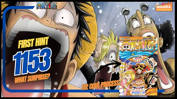 ONE PIECE 1153  - FIRST HINT AND VOLUME 112 COVER - WHAT SURPRISE?