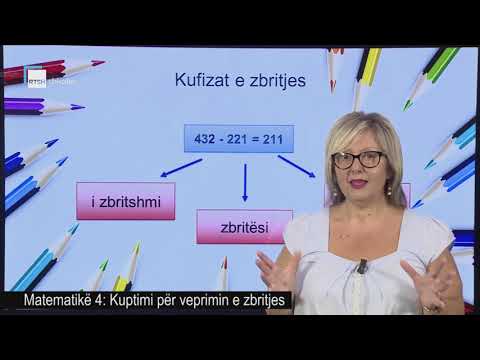 Matematikë 4 - Kuptimi për veprimin e zbritjes