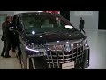マイナーチェンジしたアルファードとヴェルファイアの新型展示車両4台撮影 動画