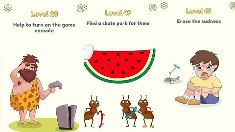 DOP 2 : Delete One Part Level (1-70)- Puzzle Games Solutions