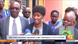 Teachers risk losing jobs if they boycott training, TSC warns