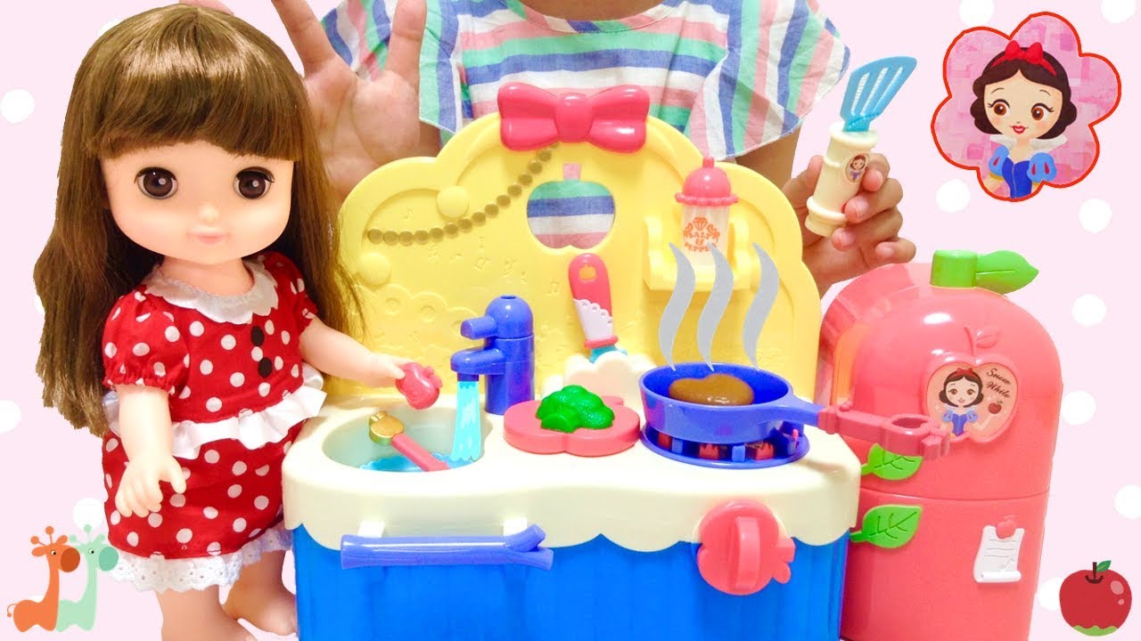 Remin & Solan Doll Snow White Kitchen Toys Pretend Cooking