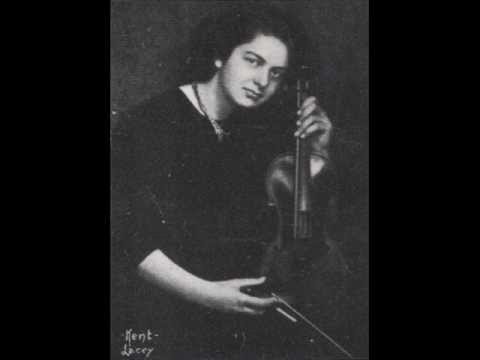 Isolde Menges -- Bach Violin Sonata #3, E Major, BWV 1016 3. Adagio ma non troppo