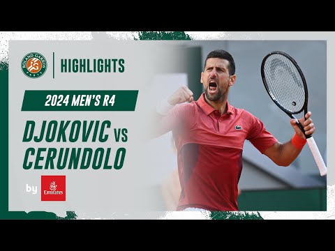 Djokovic vs Cerundolo Round 4 Highlights | Roland-Garros 2024