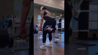 Lifting Into May 💪🏽 Manifesting Confidence, Growth &amp; Big Wins #shorts