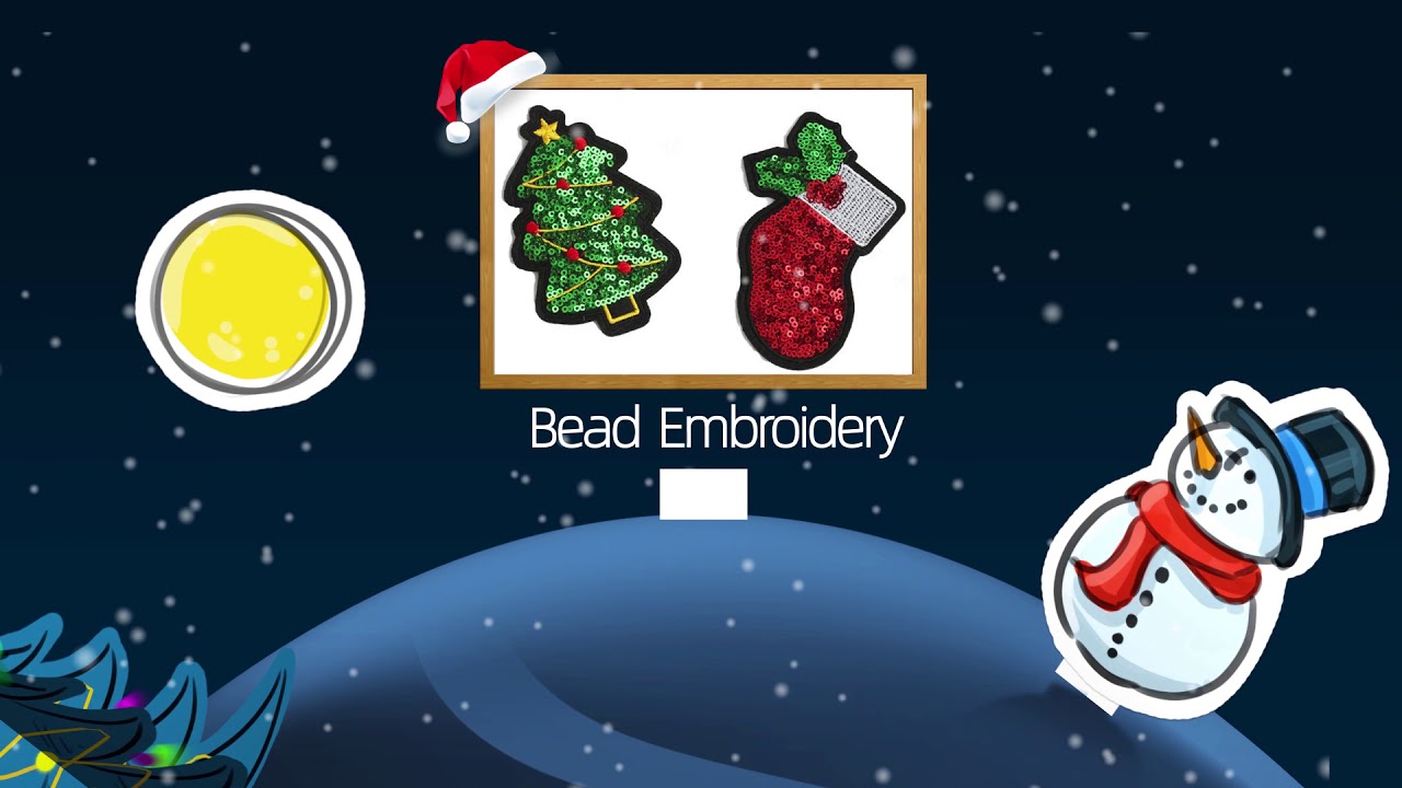 Christmas series patches produced by Qinghanlabel factory and wholesaler