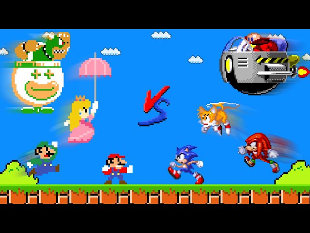 Super Mario Bros. vs Sonic the Hedgehog, Who is the Winner? class=