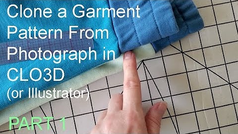Clone a Garment Pattern From Photo in CLO3D or Illustrator - PART 1