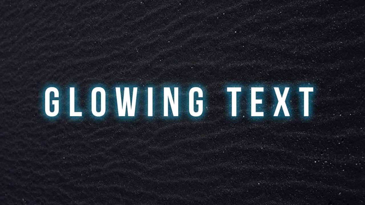 Glowing text effect using css animation by html online ...