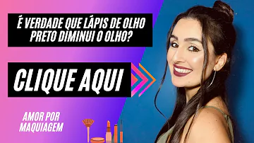 Como aumentar os olhos com lápis preto?
