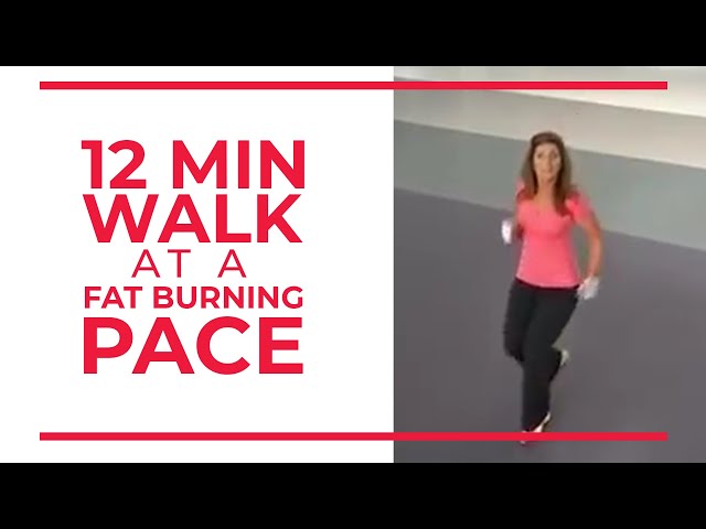 12 Minute Walk at Fat Burning Pace | Walk at Home class=