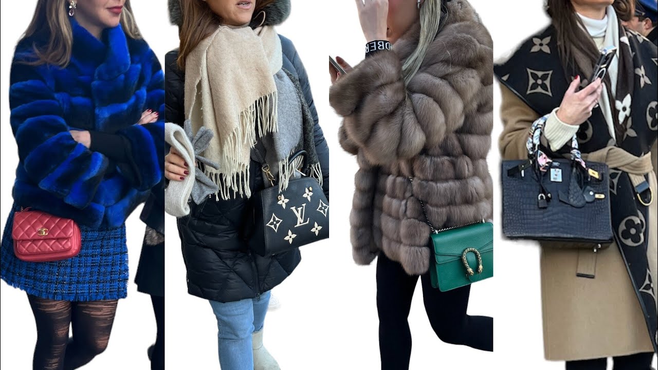 Fashionable street style in Paris. 😍what are people wearing Paris