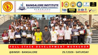 Top Engineers | BIMSR | Full Stack Development using AI workshop | 25.7.2026 