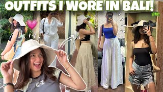 Outfits I Wore In BALI! Bags, Footwear, Dresses, Trousers & much more! Unpack w/ Me! || Rupal Yadav