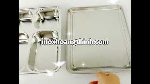 Khay cơm inox 4 ngăn sâu lòng HT-4V