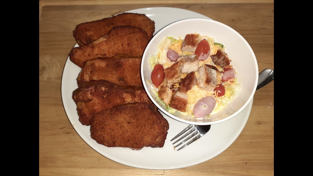 Masterbuilt Electric Smoker Pork Chops Keto Salad YouTube