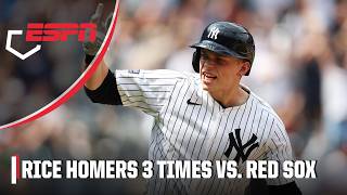 Ben Rice hits 3 HRs, gets curtain call in Yankees’ win vs. Red Sox | ESPN MLB