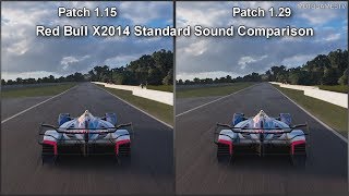 Gran Turismo Sport - Patch 1.15 Vs Patch 1.29 - Red Bull X2014 Standard Sound Comparison