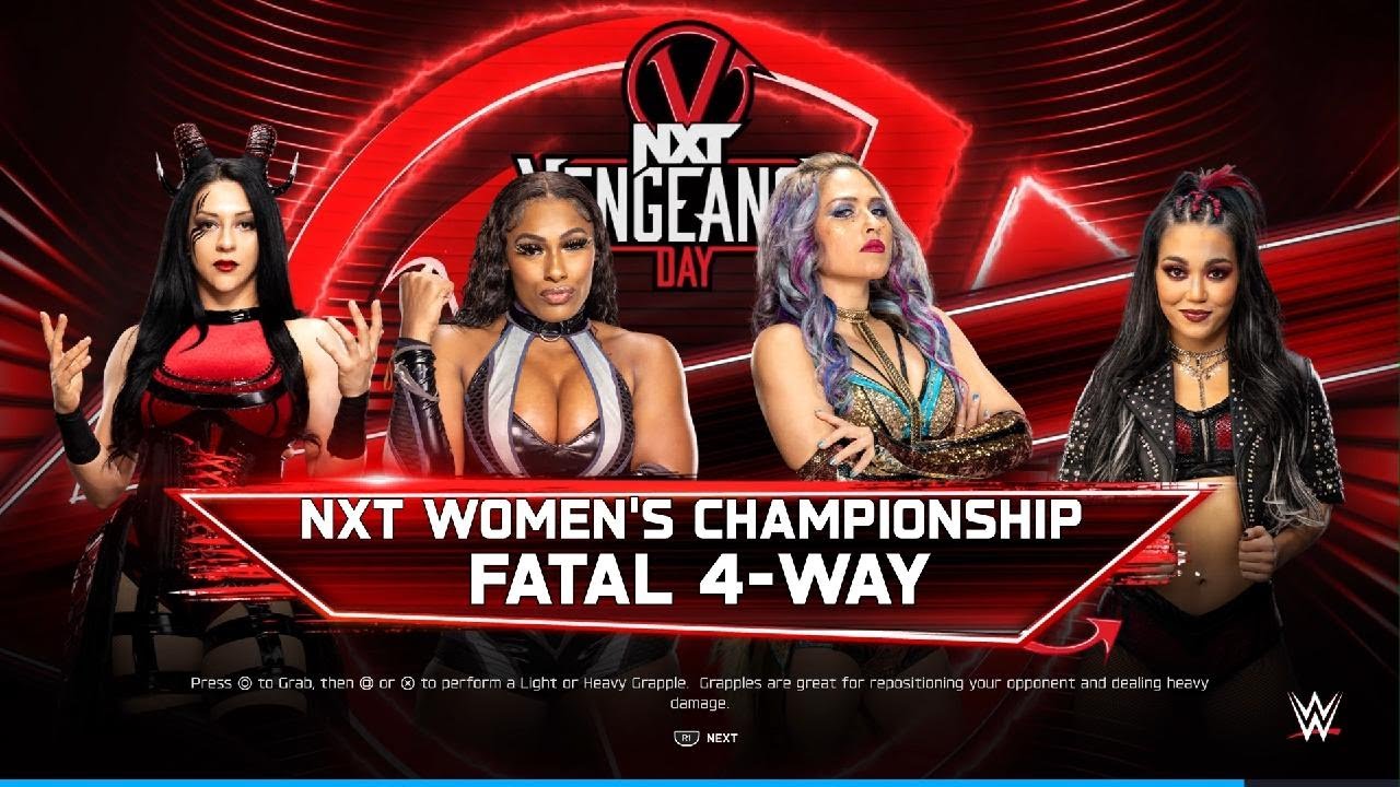 WWE 2K25 NXT Womens Championship Lash Legend vs Giulia vs Stephanie Vanquer vs Roxanne Perez