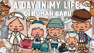 A day in my life keluarga c,,rumah baru di toca boca | +sound